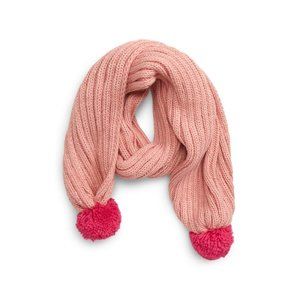 BP. Pompom Trim Knit Muffler Scarf
